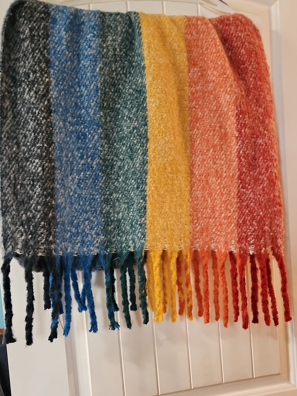 Multicolor Striped Cozy  Scarf
